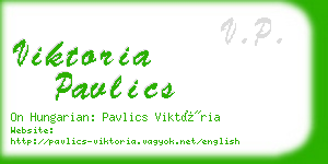 viktoria pavlics business card